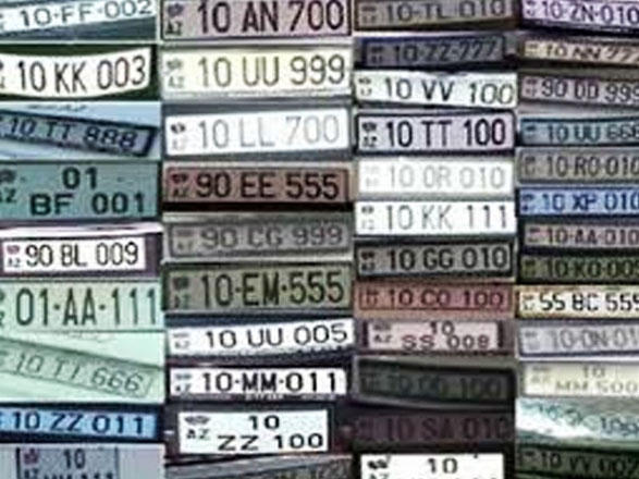 В Азербайджане предложено изменить размер госпошлины за выдачу номерных знаков автомобилей