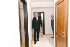 President Ilham Aliyev, First Lady Mehriban Aliyeva attend opening of new residential complex for IDPs in Pirallahi district (PHOTO)