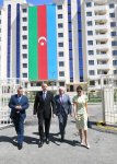Президент Азербайджана Ильхам Алиев и Первая леди Мехрибан Алиева приняли участие в открытии жилого комплекса для вынужденных переселенцев в Пираллахи (ФОТО) (версия 3)