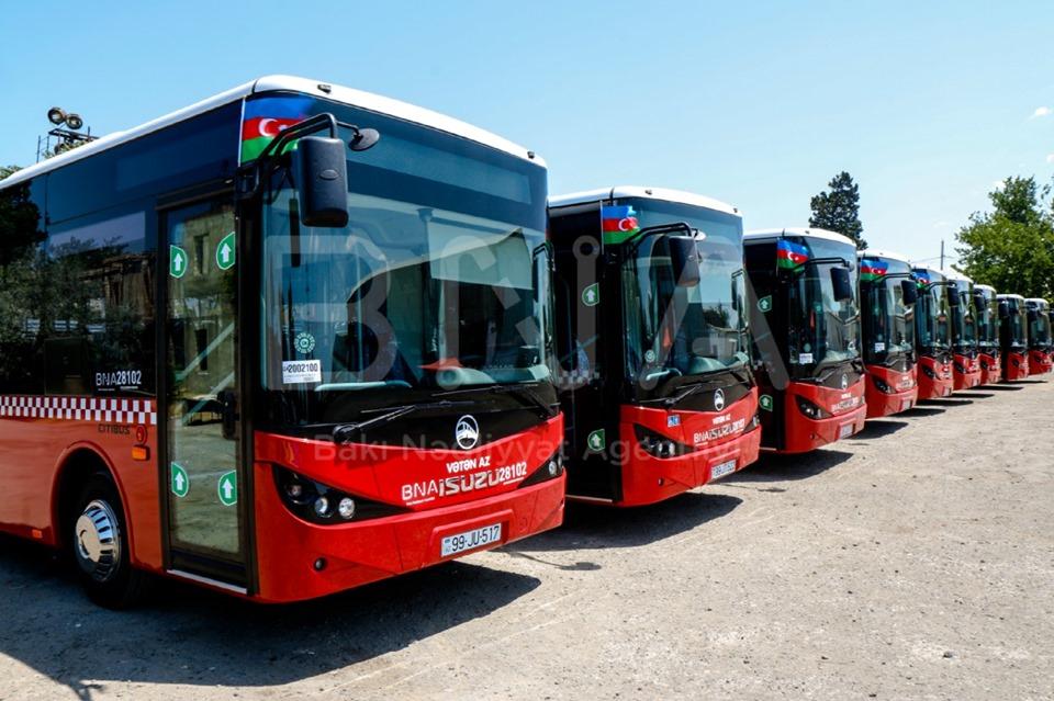 46 nömrəli xətt üzrə avtobuslar yenilənib (FOTO) - Gallery Image