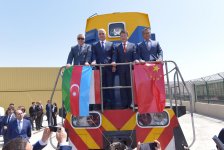 Çindən yola düşən daha bir blok qatar Azərbaycana çatıb (FOTO)