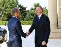 Состоялась встреча Президента Ильхама Алиева и главы Совета Евросоюза (ФОТО) (версия 2)