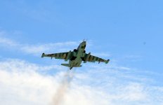 Azərbaycanın Su-25 hücum təyyarələri döyüş atışlı uçuşlar edib (FOTO/VİDEO) - Gallery Thumbnail