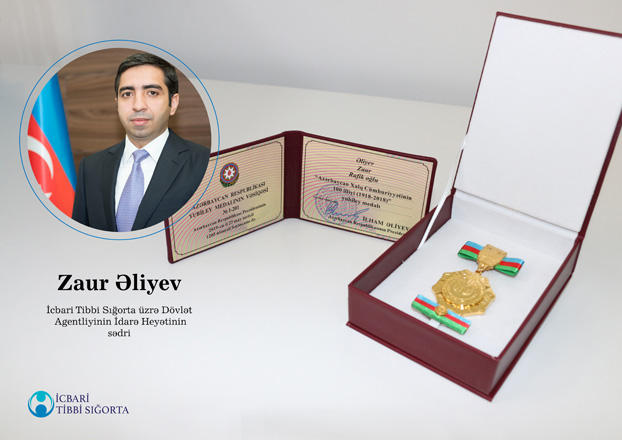 Agentliyin İdarə Heyətinin sədri “Azərbaycan Xalq Cümhuriyyətinin 100 illiyi” yubiley medalı ilə təltif edilib