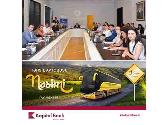 Kapital Bank ənənəvi “Təhsil avtobusu” layihəsinin rəsmi tərəfdaşıdır