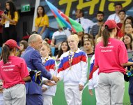 EYOF Баку 2019: Состоялась церемония награждения победителей соревнований по спортивной гимнастике среди женщин в командном зачете (ФОТО)