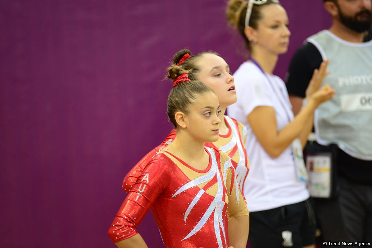 "EYOF Bakı 2019": Milli Gimnastika Arenasında idman gimnastikası üzrə yarışların 2-ci günü başlayıb (FOTO)
