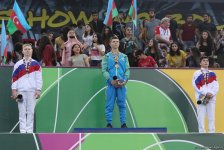"EYOF Bakı 2019"da idman gimnastikası üzrə kişi atletlərin çöxnövçülükdə mükafatlandırma mərasimi keçirilib - Gallery Thumbnail