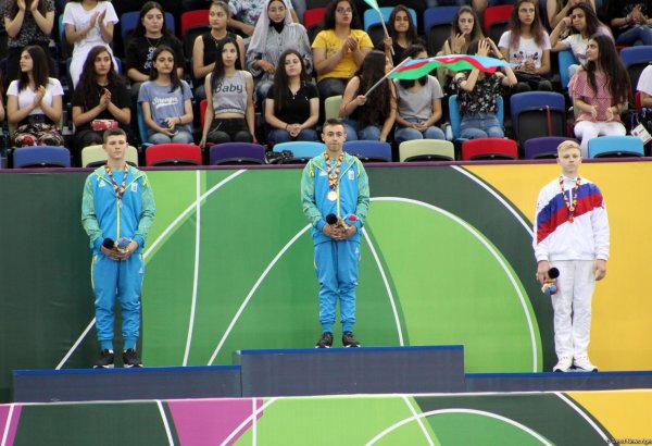 Ukrainian gymnast grabs gold in EYOF Baku 2019 floor exercises (PHOTO)