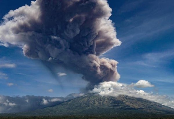Indonesian volcano erupts near third-biggest city