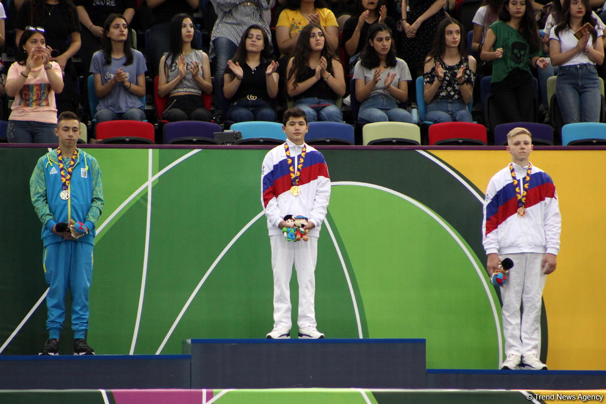 EYOF Baku 2019: Церемония награждения победителей в упражнениях на кольцах и разновысоких брусьях (ФОТО)