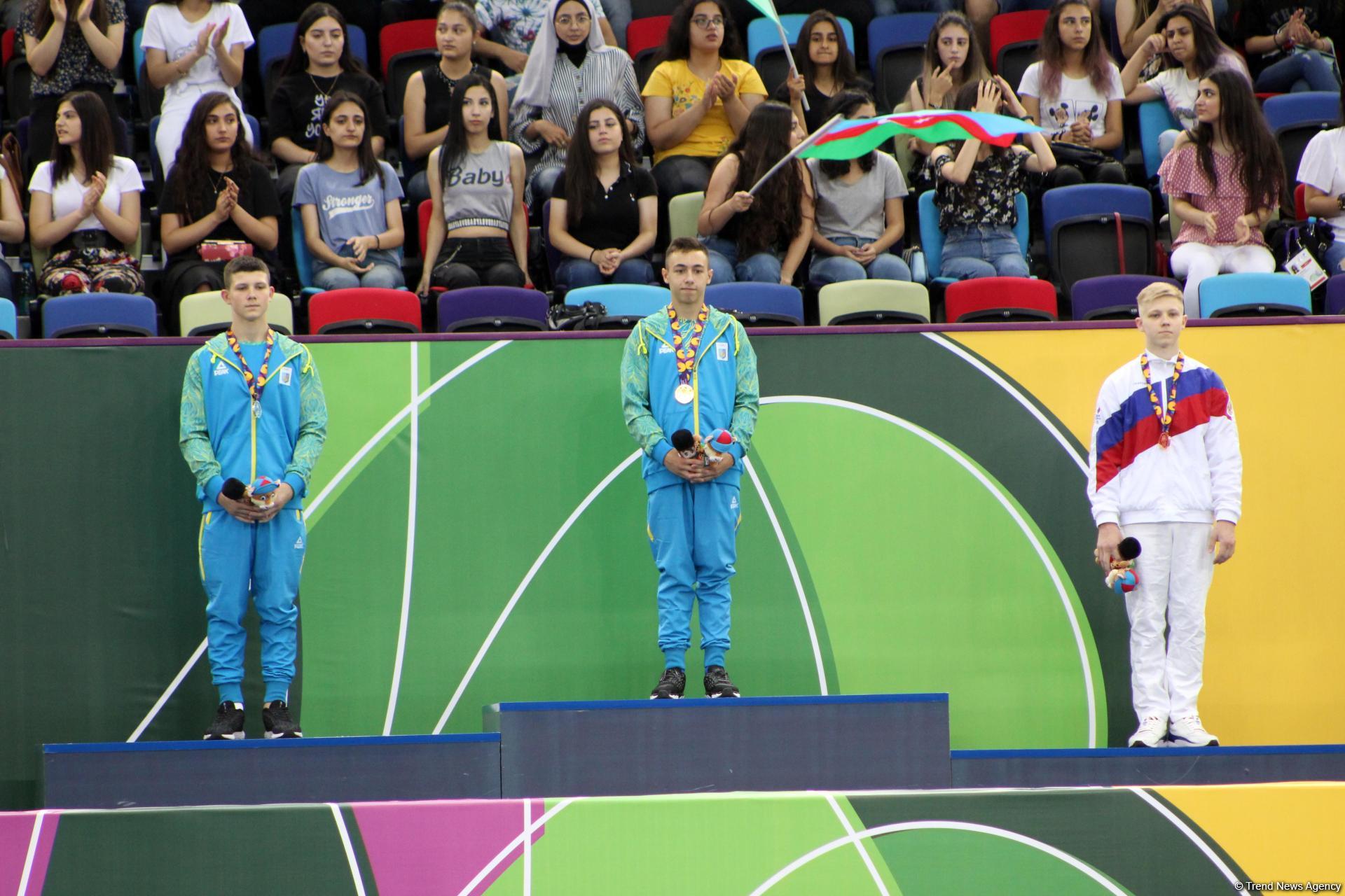 Ukrainian gymnast grabs gold in EYOF Baku 2019 floor exercises (PHOTO)