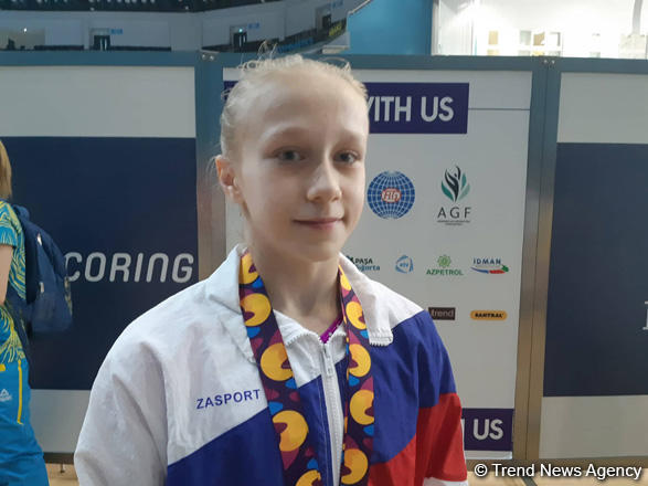 Rusiyalı gimnast: Bakıdakı Gimnastika Arenasının zalı çox gözəldir
