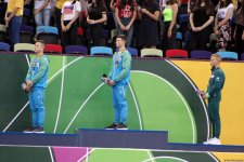 EYOF Baku 2019: Церемония награждения победителей и призеров соревнований в упражнениях на параллельных брусьях и в вольных упражнениях (ФОТО)