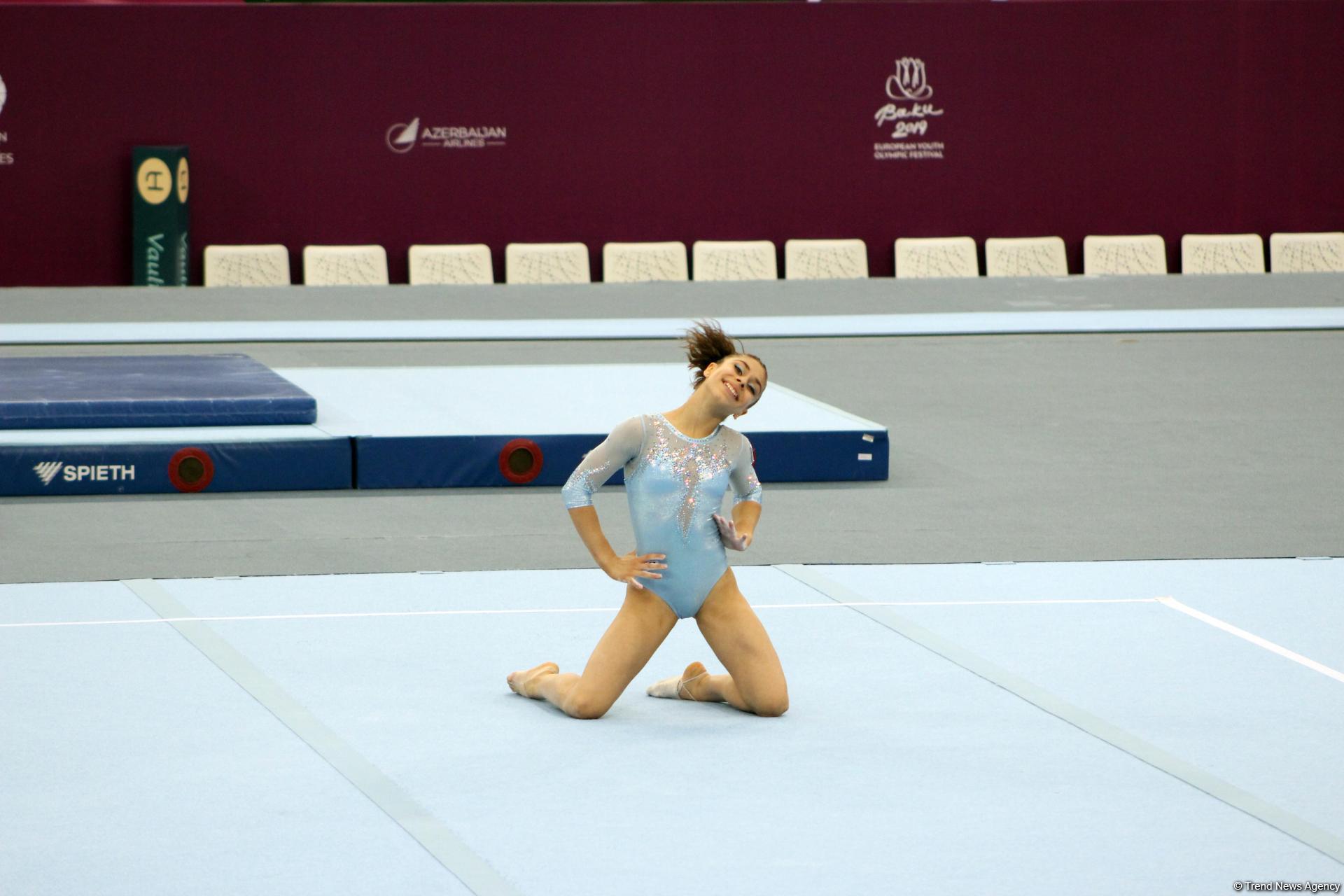 "EYOF Bakı-2019": İdman gimnastikası yarışlarından maraqlı anlar (FOTO) - Gallery Image