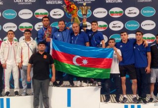 Сборная Азербайджана по греко-римской борьбе стала второй на чемпионате мира в Софии