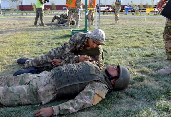Azerbaijani military doctors took part in another stage of the "Military Medical Relay Race" contest