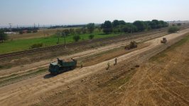 Şəmkirdə 32.9 km uzunluğunda yol yenidən qurulur (FOTO)