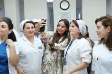 Vice-President of Heydar Aliyev Foundation Leyla Aliyeva visits several medical centers in Baku (PHOTO)