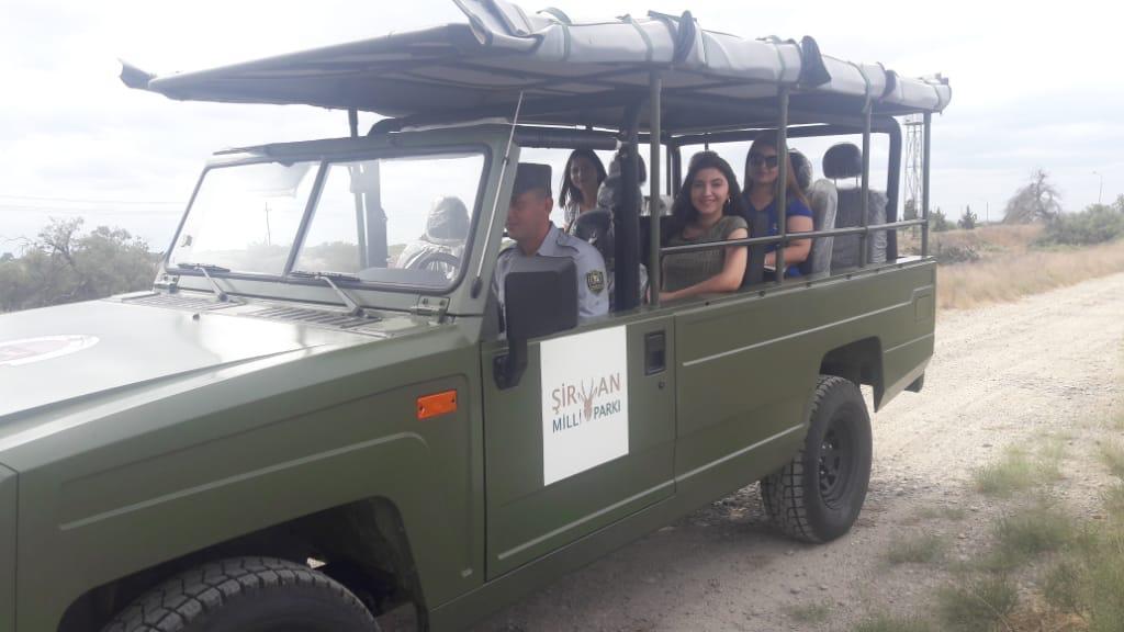 Şirvan milli parkına turistlər üçün safari avtomobilləri verilib (FOTO)