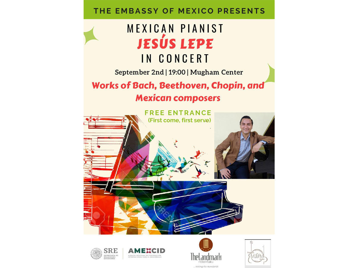 Beynəlxalq Muğam Mərkəzi meksikalı fortepiano məktəbini təqdim edəcək