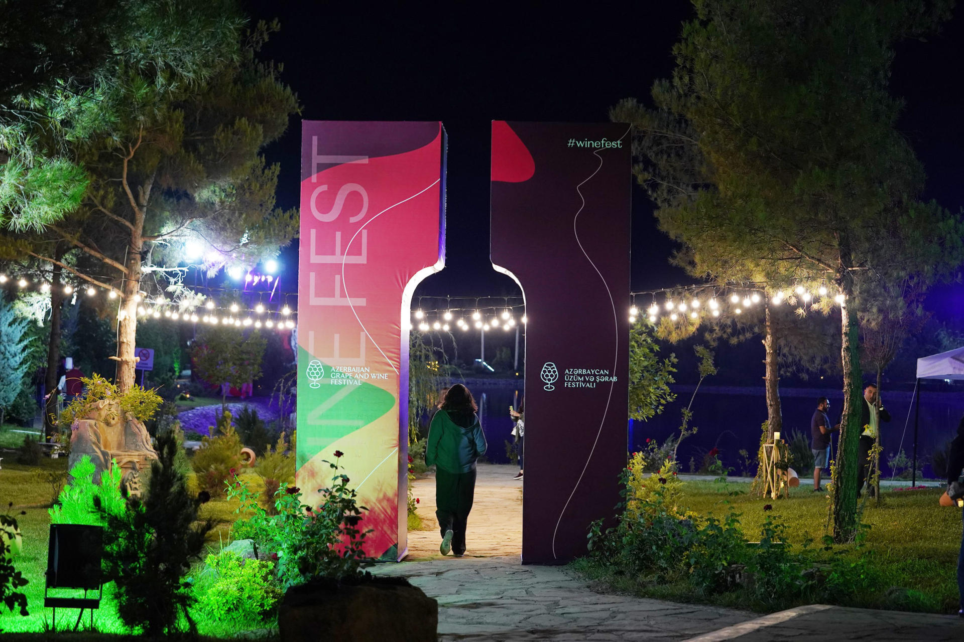 Vice-President of Heydar Aliyev Foundation Leyla Aliyeva views pavilions at First Grape and Wine Festival (PHOTOS)