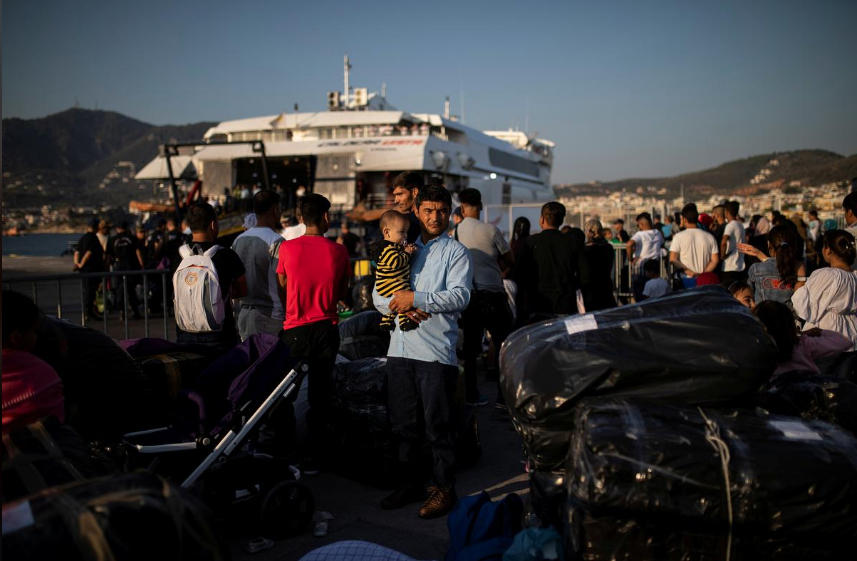 Greece moves hundreds of asylum-seekers from crowded island camp