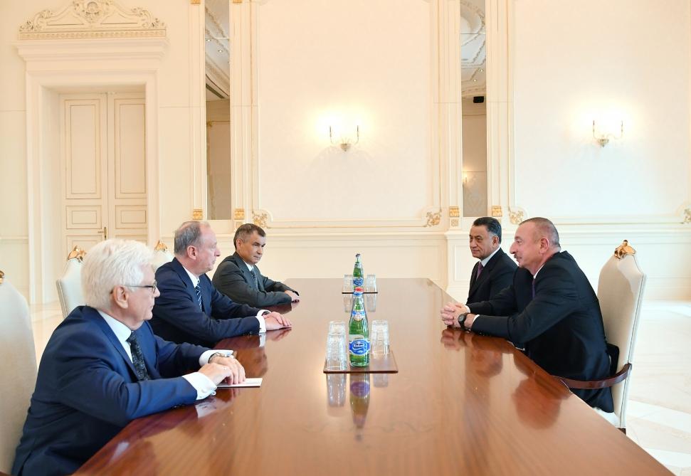Президент Ильхам Алиев принял секретаря Совета безопасности России (ФОТО)