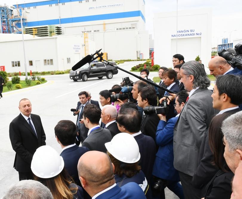 Prezident İlham Əliyev Bakıda “Şimal-2” elektrik stansiyasının istismara verilməsi mərasimində iştirak edib (FOTO)(YENİLƏNİB)