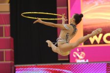 Bakıda bədii gimnastika üzrə dünya çempionatı ərəfəsində sınaq təlim-məşqləri keçirilib (FOTO)