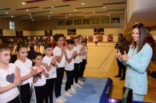 Bədii gimnastika üzrə dünya çempionatının səfiri “Ocaq Sport” klubuna baş çəkib (FOTO)