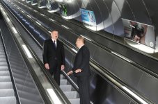 Президент Ильхам Алиев ознакомился с работой, проведенной на станции «Хатаи» Бакинского метрополитена  (ФОТО)