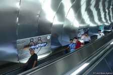 После ремонта открылась станция бакинского метро «Шах Исмаил Хатаи» (ФОТО)