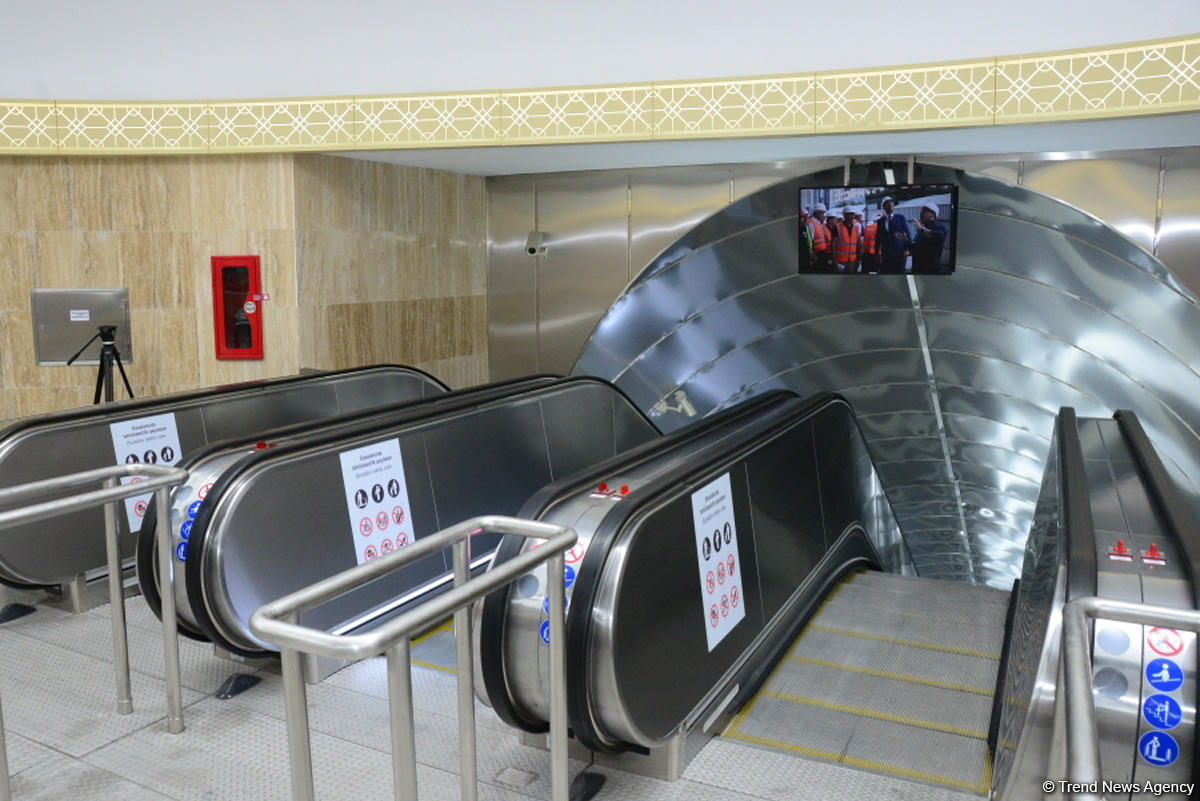 После ремонта открылась станция бакинского метро «Шах Исмаил Хатаи» (ФОТО)