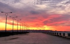 Осенний восход над Бакинской бухтой – красота неимоверная (ВИДЕО, ФОТО)