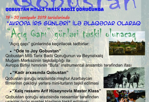 Qobustan Milli Tarix-Bədii Qoruğunda "Açıq qapı" günləri olacaq