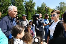 First Vice-President Mehriban Aliyeva arrived in Shamakhi district for visit (PHOTO)