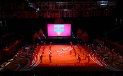 Президент Ильхам Алиев и Первая леди Мехрибан Алиева наблюдали за церемонией открытия 37-го Чемпионата мира по художественной гимнастике в Баку (ФОТО) (версия 3)