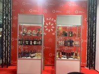 Продовольствие и спиртные напитки из Азербайджана продемонстрированы на выставке в Польше (ФОТО)