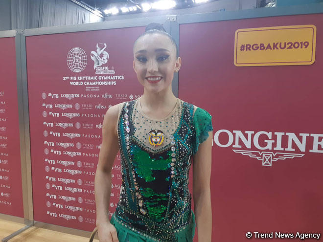 Зал Арены гимнастики в Баку великолепный – колумбийская спортсменка