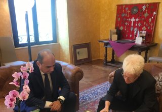 Azerbaijani FM meets rector of Pontifical Oriental Institute during his visit to Holy See (PHOTO)