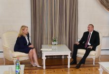 President Ilham Aliyev receives Georgian minister Natia Turnava (PHOTO)