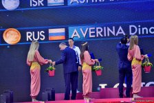 Baku hosts award ceremony for winners in finals of individual exercises at 37th  Rhythmic Gymnastics World Championships