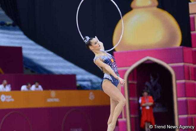 Екатерина Селезнева завоевала «золото» Чемпионата мира в Баку в упражнениях с обручем (ФОТО)