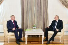 Azerbaijani president receives state secretary of Security Council of Belarus (PHOTO)