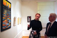 Российский дипломат Оксана Орлова воплотила свою любовь к Азербайджану в ярких картинах (ФОТО)