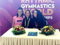 Milli Gimnastika Arenasında Aliyə Qarayeva ilə görüş keçirilib (FOTO)
