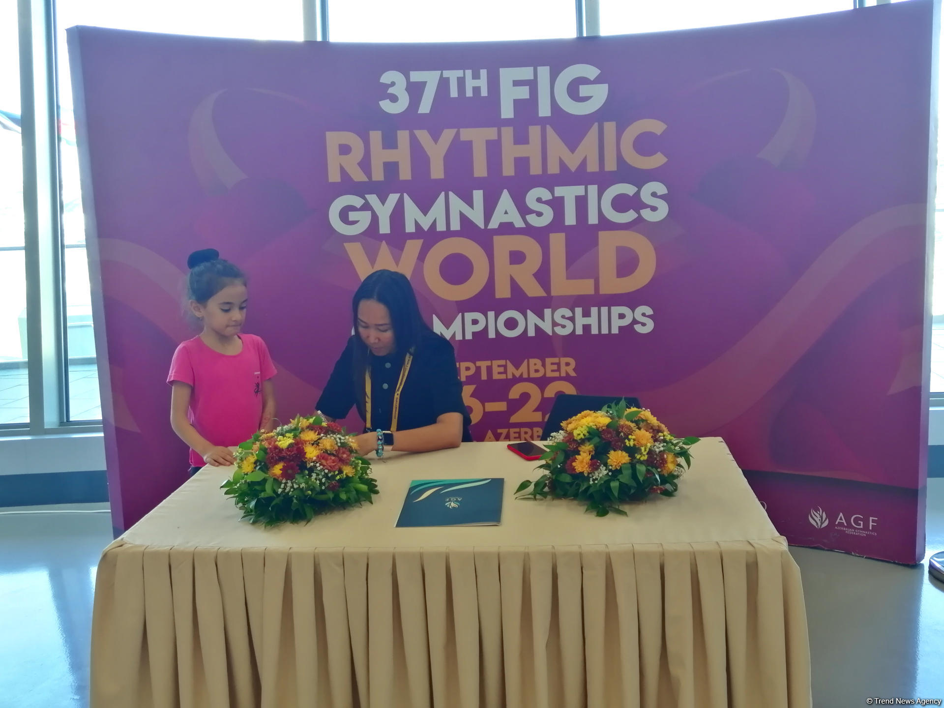 Meeting with Aliya Garayeva held in National Gymnastics Arena in Baku (PHOTO)