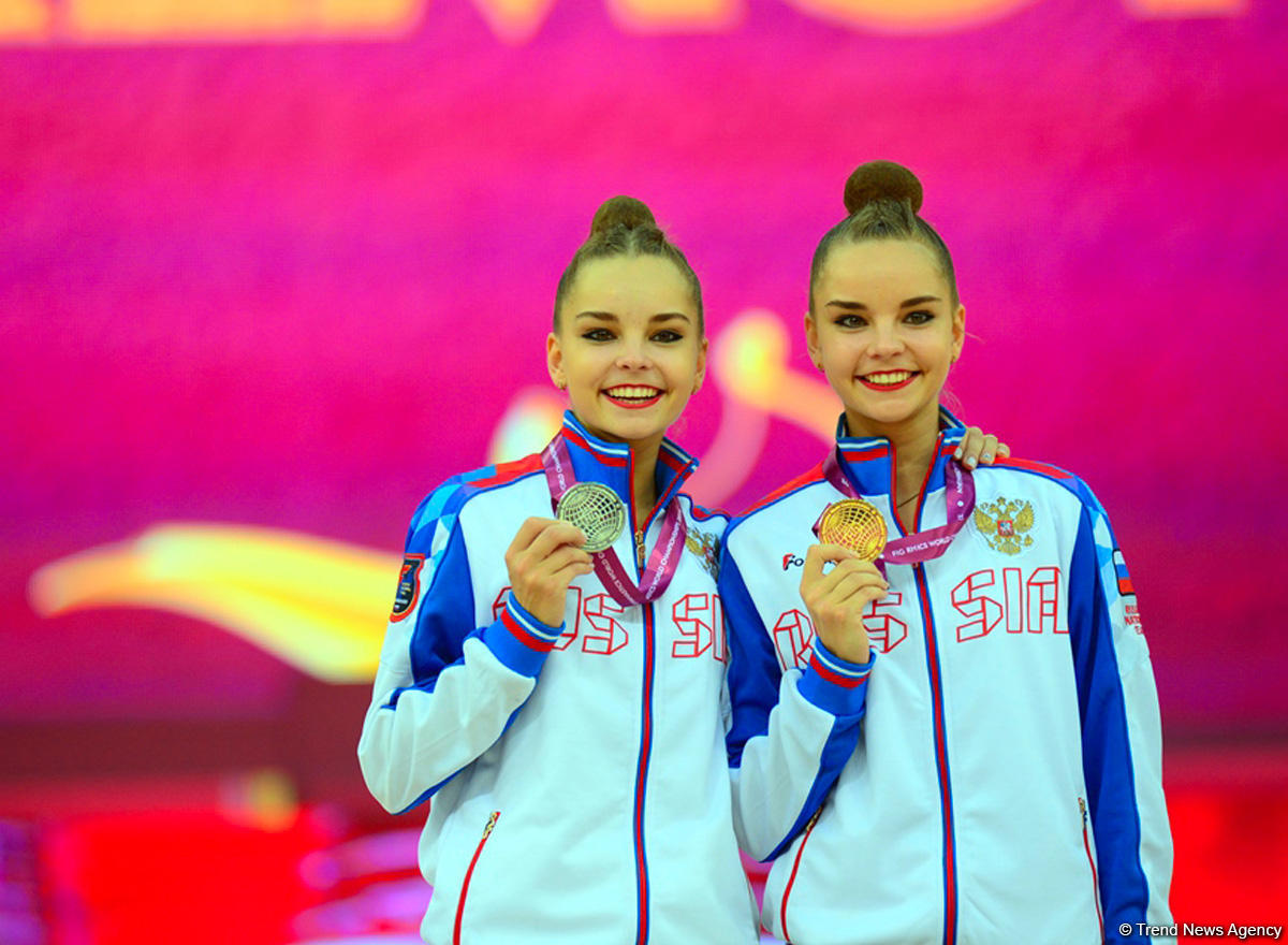 Awarding ceremony of winners of 37th Rhythmic Gymnastics World Championships held in Baku (PHOTO)