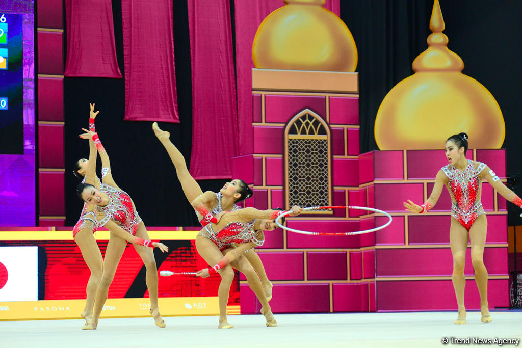 Bakıda bədii gimnastika üzrə dünya çempionatının 6-cı günü start götürüb (FOTO)